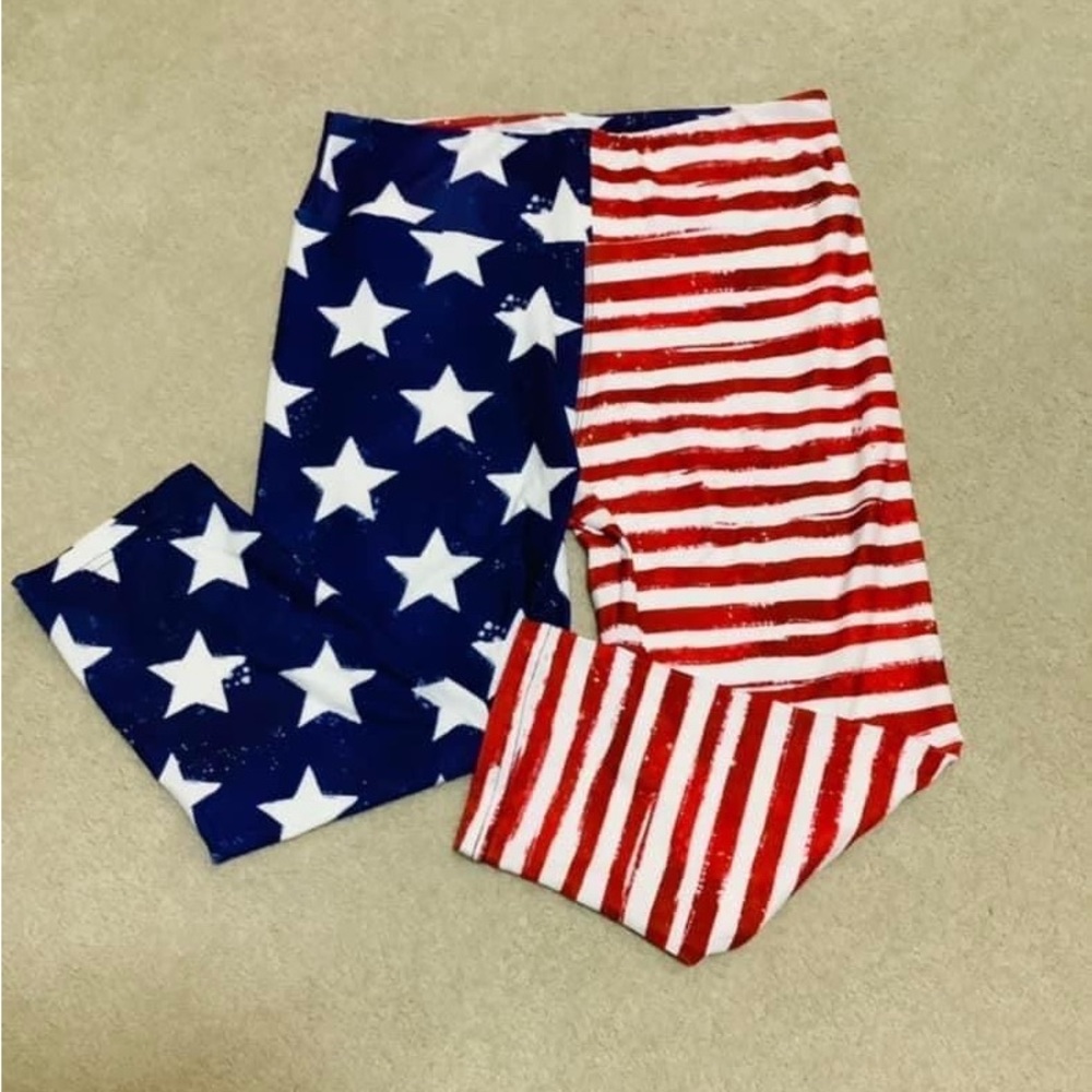 Brand New OS Americana Legging Capris